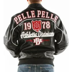 Pelle Pelle Athletic Division Black Leather Jacket