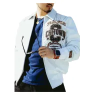 Pelle Pelle Chi-Town White Leather Jacket