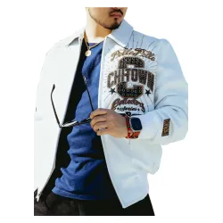 Pelle Pelle Chi-Town White Leather Jacket