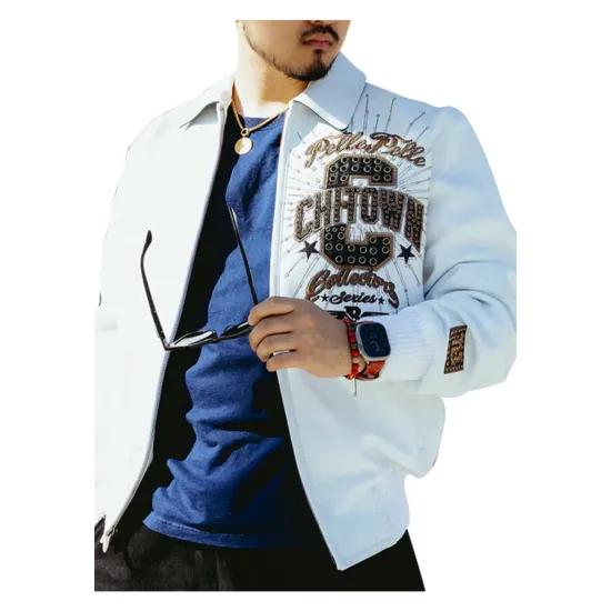 Pelle Pelle Chi-Town White Leather Jacket