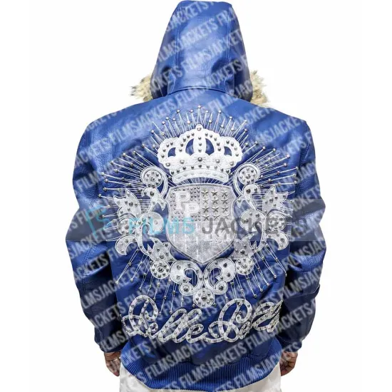 Pelle Pelle Crest Blue Leather Jacket