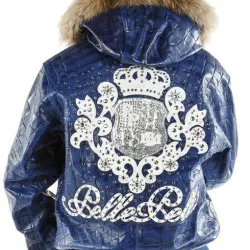 Pelle Pelle Crest Blue Leather Jacket