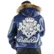 Pelle Pelle Crest Blue Leather Jacket