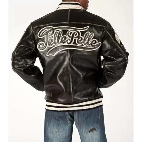 Pelle Pelle Marc Buchanan 1978 Black Bomber Jacket