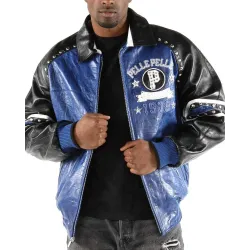 Pelle Pelle P 1978 Blue Leather Jacket