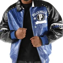 Pelle Pelle P 1978 Blue Leather Jacket