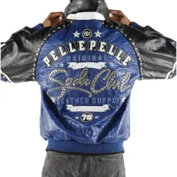 Pelle Pelle P 1978 Blue Leather Jacket