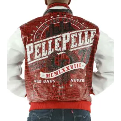 Pelle Pelle Red Wild Ones Leather Studded Jacket