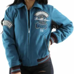 Pelle Pelle World Tour Bomber Teal Jacket