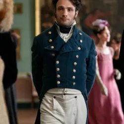 Persuasion 2022 Captain Frederick Wentworth Velvet Tailcoat