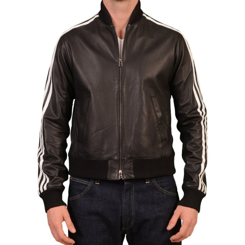 Pharrell Williams Bomber Leather Jacket