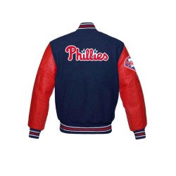 Philadelphia Phillies Blue Varsity Jacket