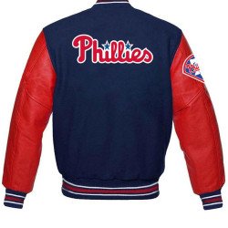 Philadelphia Phillies Blue Varsity Jacket