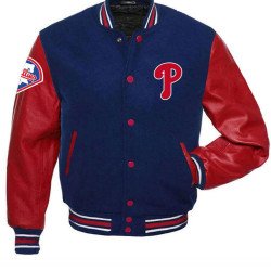 Philadelphia Phillies Blue Varsity Jacket