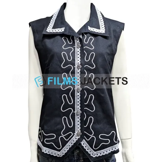 Poker Face 2023 Natasha Lyonne Black Vest