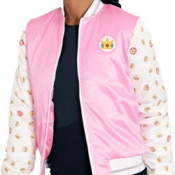 Princess Peach Shiny Bomber Jacket