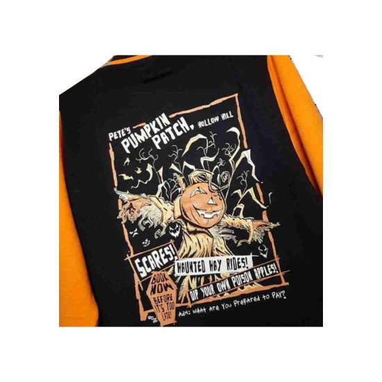 Pumpkin Patch Halloween Varsity Jacket