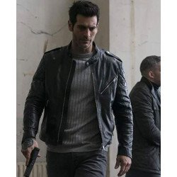 Quantico Alan Powell Motorcycle Leather Jacket