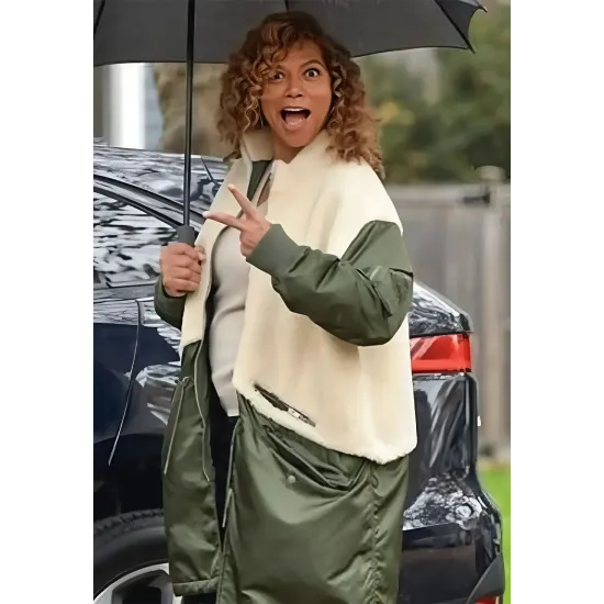 The Equalizer Queen Latifah Fur Satin Coat