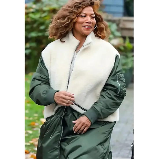 The Equalizer Queen Latifah Fur Satin Coat