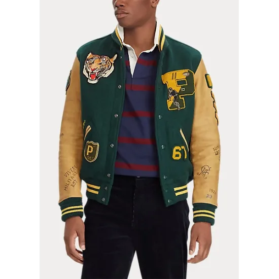 Ralph shops lauren varsity jacket