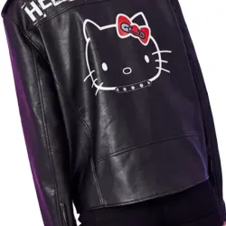 Hello Kitty Dolls Kill Rebel Girl Biker Leather Jacket