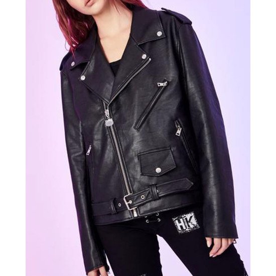 Dolls Kill Hello Kitty orders black denim jacket