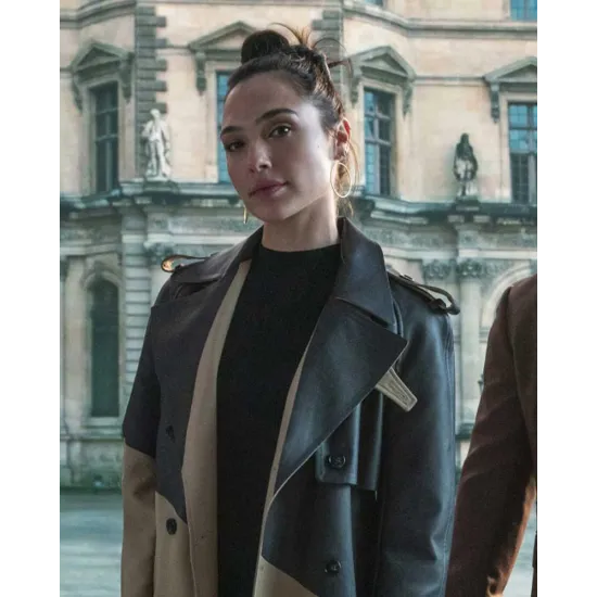 Red Notice Gal Gadot Trench Coat