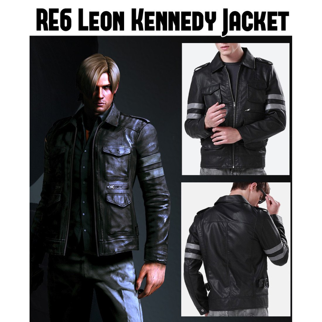 Resident Evil 6 Game Leon Kennedy Jacket