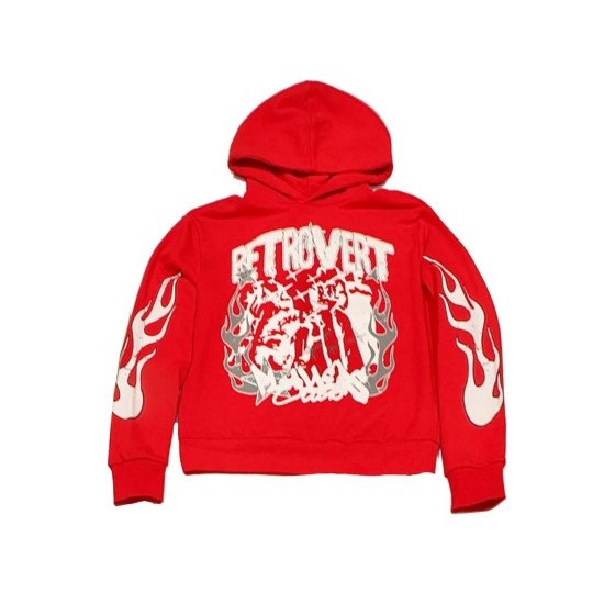 Retrovert Flame Red Hoodie