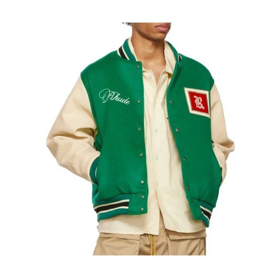 Rhude Varsity Green Jacket