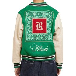 Rhude Varsity Green Jacket