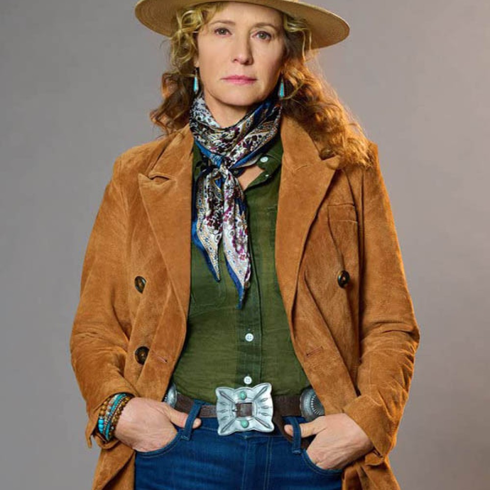 Ride 2023 Nancy Travis Suede Coat - Films Jackets