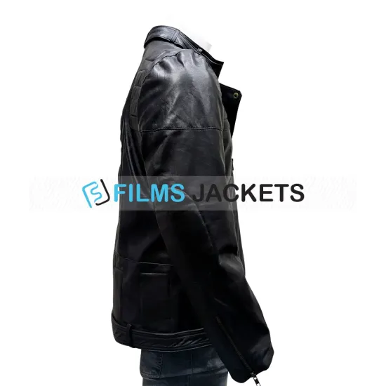 Rocky 3 Sylvester Stallone Black Leather Jacket