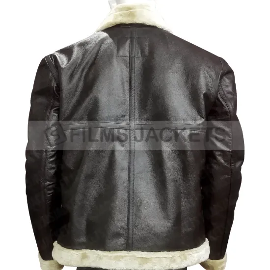 Sylvester Stallone Rocky Balboa Shearling Bomber Leather Jacket