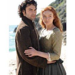 Ross Poldark Brown Suede Leather Coat