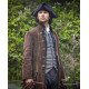 Ross Poldark Brown Suede Leather Coat