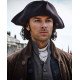 Ross Poldark Brown Suede Leather Coat