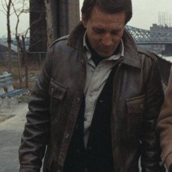 Roy Scheider Seven Ups Brown Leather Jacket