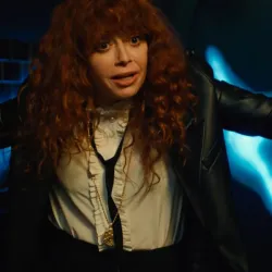 Russian Doll S2 Nadia Vulvokov Leather Coat