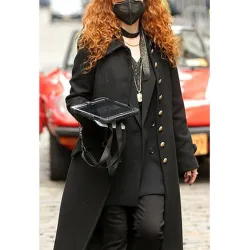 Russian Doll S2 Natasha Lyonne Black Wool Coat