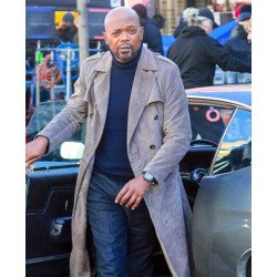 Samuel L Jackson Shaft Suede Leather Coat