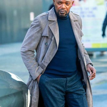 Samuel L Jackson Shaft Suede Leather Coat