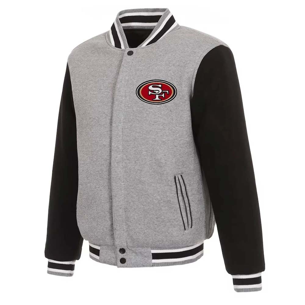 SAN FRANCISCO 49ERS RETRO CLASSIC RIB WOOL VARSITY JACKET – Sports