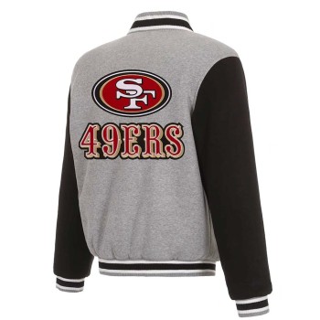 San Francisco 49ers Gray and Black Jacket