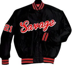 Savage Black Varsity Jacket