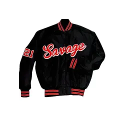 Savage Black Varsity Jacket