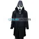 Scream Ghost Hooded Wool Coat