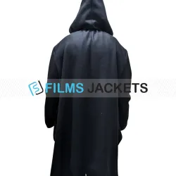 Scream Ghost Hooded Wool Coat