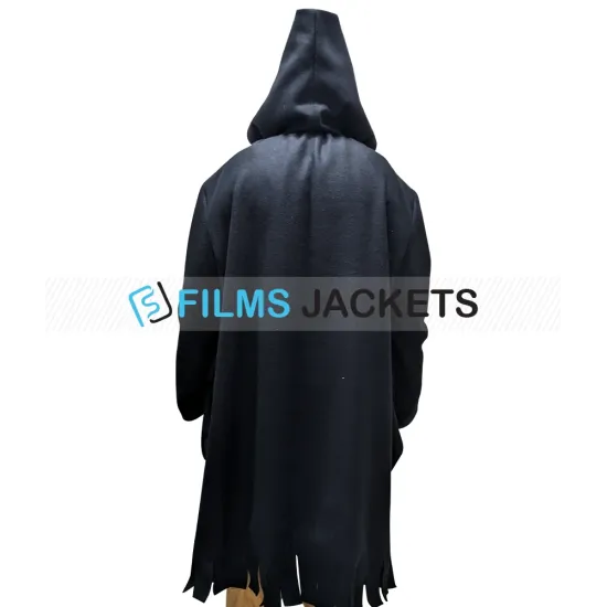 Scream Ghost Hooded Wool Coat